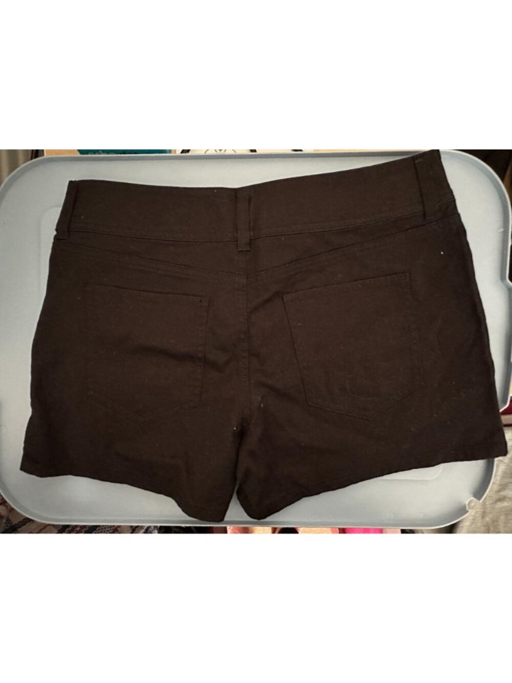 NWT New York & Company black flat front shorts sz 4 - Picture 3 of 3